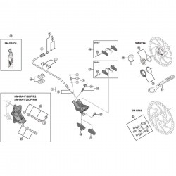 Shimano BR-M595 bleed nipple and seal ring Shimano BR-M595 bleed nipple and seal ring