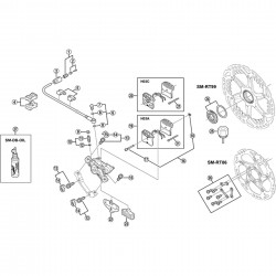 Shimano BR-M555 banjo bolt and O-ring Shimano BR-M555 banjo bolt and O-ring