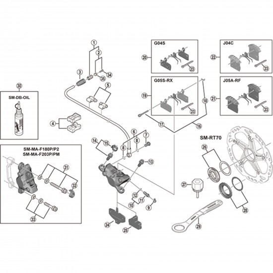 Shimano BR-M985 bleed spacer
