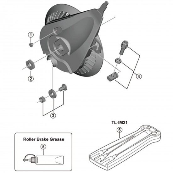 Shimano BR-IM45-F inner cable fixing bolt unit