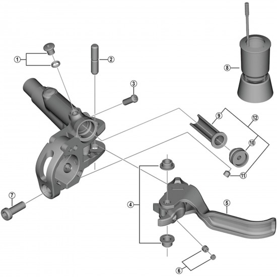 Shimano BL-M988 bleed screw and O-ring