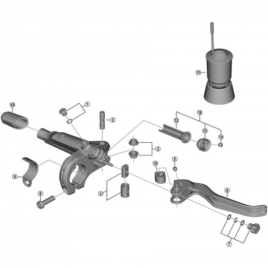 Shimano BL-T785 lever axle