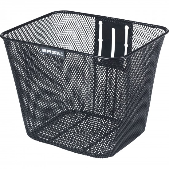 Basil Bilbao FM front basket fixed blk Basil Bilbao FM front basket fixed blk