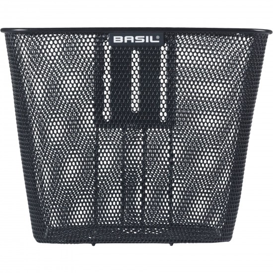 Basil Bilbao FM front basket fixed blk Basil Bilbao FM front basket fixed blk