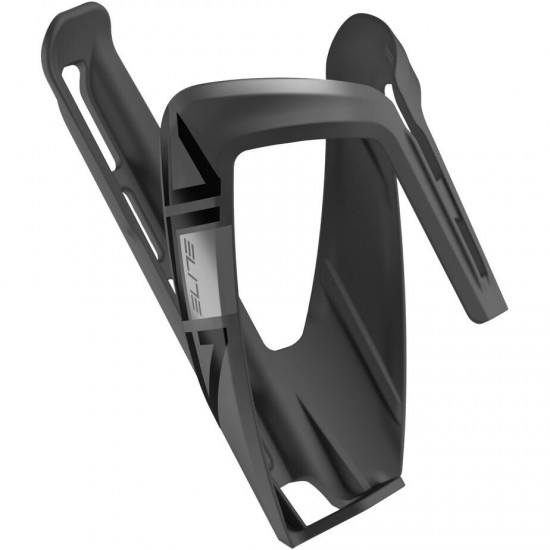 Elite Ala resin bottle cage, black / white Elite Ala resin bottle cage, black / white