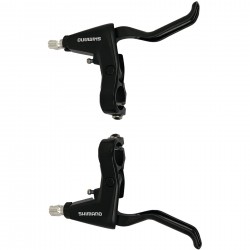 Shimano BL-T4000 Alivio 2-finger brake levers for V-brakes - black with cables