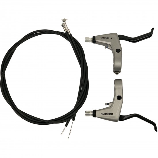 Shimano BL-T4000 Alivio 2-finger brake levers for V-brakes - silver