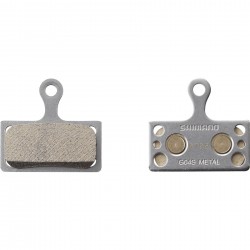 Shimano G04S-RX disc pads and spring, metal sintered pad, steel back