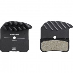 Shimano H03A-RF disc pads and spring, resin pad, alloy back, cooling fins