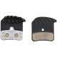 Shimano H03C-MF disc pads and spring, metal sintered, alloy/stainless back, cooling fins Shimano H03C-MF disc pads and spring, metal sintered, alloy/stainless back, cooling fins