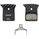 Shimano L05A-RF disc pads and spring, resin pad, alloy back, cooling fins