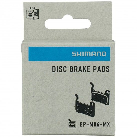 Shimano M06-MX disc pads and spring, metal sintered pad, steel back