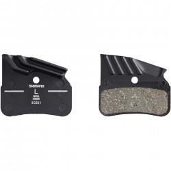 Shimano N03A-RF disc pads and spring, resin pad, alloy back, cooling fins