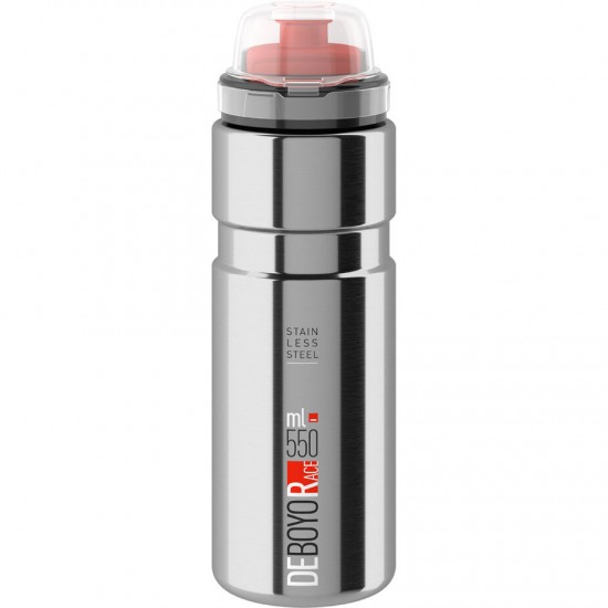 Elite Deboyo Race stainless steel vacuum bottle 550 ml silver - 12 hours thermal Elite Deboyo Race stainless steel vacuum bottle 550 ml silver - 12 hours thermal