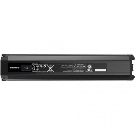Shimano BT-E8035-L STEPS battery 504 Wh, down tube integrated mount, long fit, black Shimano BT-E8035-L STEPS battery 504 Wh, down tube integrated mount, long fit, black
