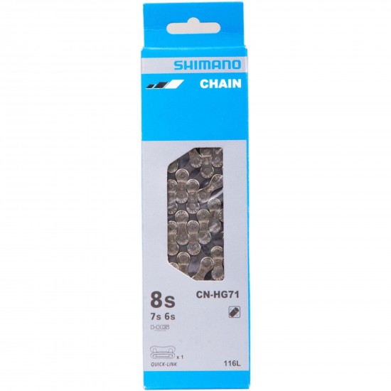 Shimano CN-HG71 chain with quick link 6 / 7 / 8-speed, 116L Shimano CN-HG71 chain with quick link 6 / 7 / 8-speed, 116L