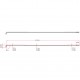DT Swiss Competition Straight Pull Spokes 14 / 15 g = 2 / 1.8 mm box 100, black 296 mm