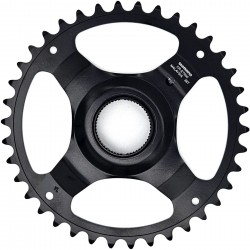 Shimano CR-ET600 9/10/11 spd single chainring 38T w/o chain guard, chain line 50mm, blk Shimano CR-ET600 9/10/11 spd single chainring 38T w/o chain guard, chain line 50mm, blk