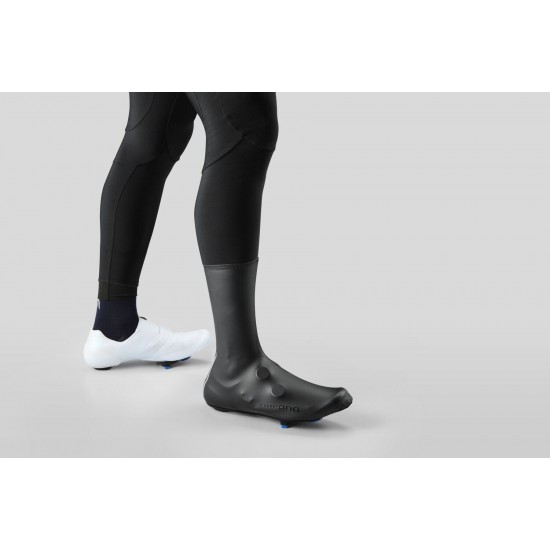 Shimano Clothing Unisex, Dual Fit Rain Shoe Cover, Black, Size S (37-39)