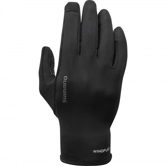 Shimano Clothing Unisex, Windflex Gloves, Black, Size M