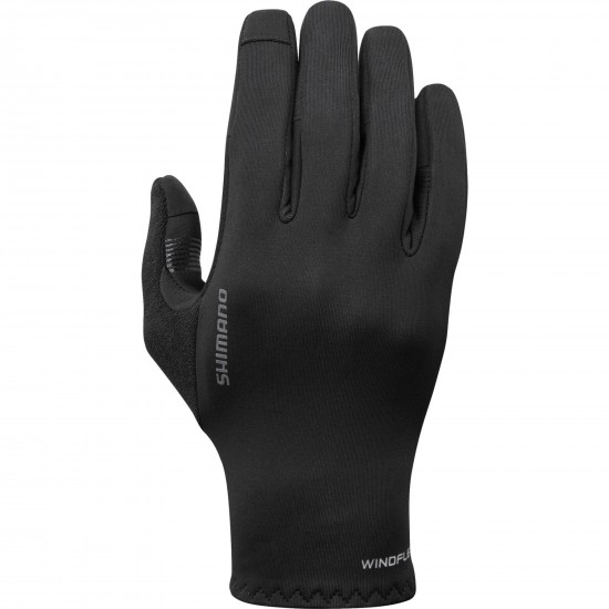 Shimano Clothing Unisex, Windflex Race Gloves, Black, Size S