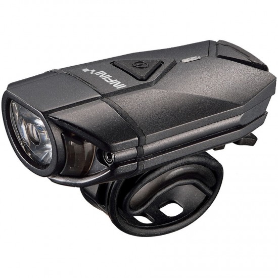 Infini Super Lava 300 lumen USB front light with bar and helmet brackets Infini Super Lava 300 lumen USB front light with bar and helmet brackets