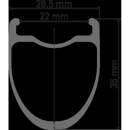 DT Swiss ERC 1100 DICUT disc brake wheel, carbon clincher 35 x 22 mm, rear