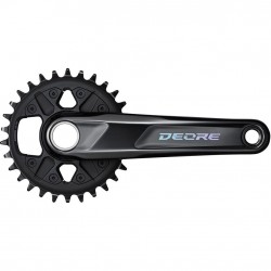 Shimano FC-M6100 Deore chainset, 12-speed, 52 mm chainline, 30T, 175 mm Shimano FC-M6100 Deore chainset, 12-speed, 52 mm chainline, 30T, 175 mm