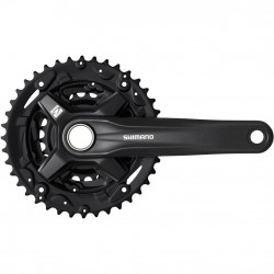 Shimano FC-MT210 2-piece chainset 9-speed, 51.8 mm chain line, 170 mm, 36 / 22T, black Shimano FC-MT210 2-piece chainset 9-speed, 51.8 mm chain line, 170 mm, 36 / 22T, black