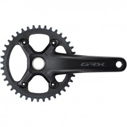 Shimano FC-RX600 GRX chainset 40T, single, 11-speed, 2 piece design, 175 mm Shimano FC-RX600 GRX chainset 40T, single, 11-speed, 2 piece design, 175 mm