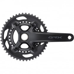 Shimano FC-RX600 GRX chainset 46 / 30, double, 10-speed, 2 piece design, 175 mm Shimano FC-RX600 GRX chainset 46 / 30, double, 10-speed, 2 piece design, 175 mm