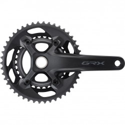 Shimano FC-RX600 GRX chainset 46 / 30, double, 11-speed, 2 piece design, 175 mm Shimano FC-RX600 GRX chainset 46 / 30, double, 11-speed, 2 piece design, 175 mm