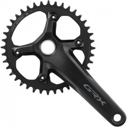 Shimano FC-RX610 GRX chainset 40T, single, 12-speed, 2 piece design, 165 mm Shimano FC-RX610 GRX chainset 40T, single, 12-speed, 2 piece design, 165 mm