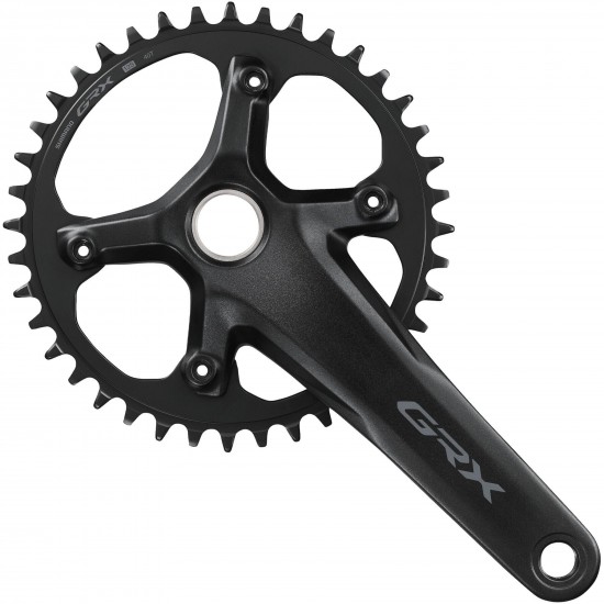 Shimano FC-RX610 GRX chainset 40T, single, 12-speed, 2 piece design, 175 mm Shimano FC-RX610 GRX chainset 40T, single, 12-speed, 2 piece design, 175 mm