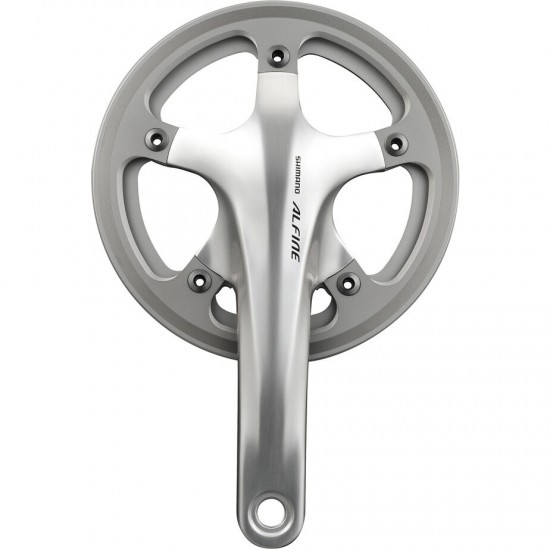 Shimano FC-S501 Alfine 2-piece chainset with single chain guard 170 mm - 42T - silver