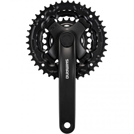 Shimano FC-TY301 chainset 42 / 34 / 24, 6/7/8-speed, 150 mm, without chainguard, black