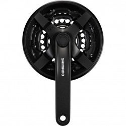 Shimano FC-TY301 chainset 42 / 34 / 24, 6/7/8-speed, 150 mm, with chainguard, black