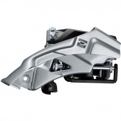 Shimano FD-M2000 Altus 9-speed hybrid front derailleur, top swing, dual-pull