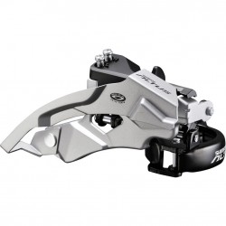 Shimano FD-M370 Altus 9-speed front derailleur, top swing, dual-pull Shimano FD-M370 Altus 9-speed front derailleur, top swing, dual-pull