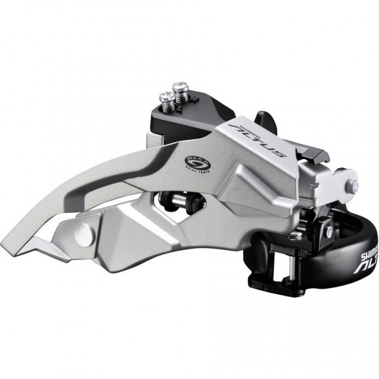 Shimano FD-M370 Altus 9-speed front derailleur, top swing, dual-pull