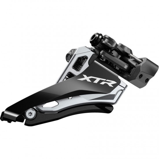 Shimano FD-M9100-M XTR double front derailleur, mid clamp, multi fit, side swing Shimano FD-M9100-M XTR double front derailleur, mid clamp, multi fit, side swing