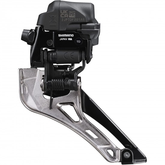 Shimano FD-R9250 Dura-Ace Di2 12-speed front derailleur E-tube, braze on, double Shimano FD-R9250 Dura-Ace Di2 12-speed front derailleur E-tube, braze on, double