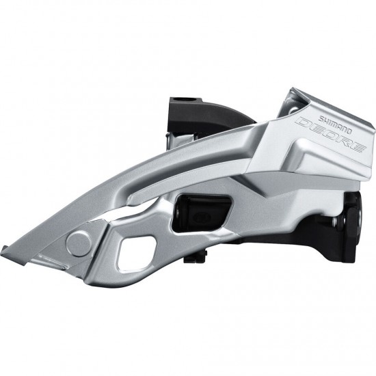 Shimano Deore T6000-L triple front derailleur, top swing, dual pull, 63-66
