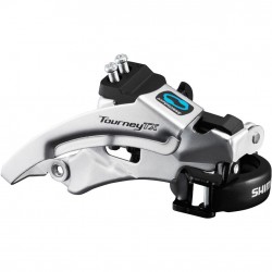 Shimano FD-TX800 Tourney TX front derailleur, top swing, dual pull, for 42/48T, 63-66 Shimano FD-TX800 Tourney TX front derailleur, top swing, dual pull, for 42/48T, 63-66