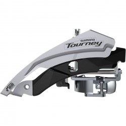 Shimano FD-TY600 Tourney front mech, triple, top swing, dual pull, 63-66, for 42T Shimano FD-TY600 Tourney front mech, triple, top swing, dual pull, 63-66, for 42T