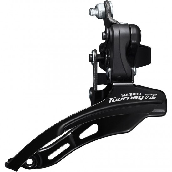 Shimano FD-TZ500 6-speed MTB front derailleur, down swing, down pull, 28.6mm, 66-69, 42T Shimano FD-TZ500 6-speed MTB front derailleur, down swing, down pull, 28.6mm, 66-69, 42T
