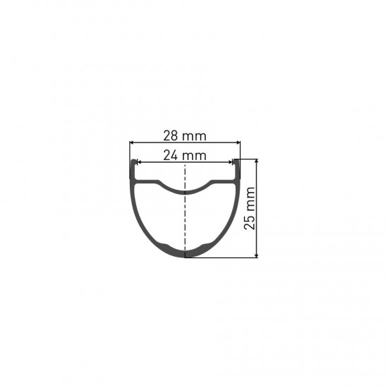 DT Swiss GR 531 DB SBWT 28 hole Presta-drilled disc brake black - 29" / 700c