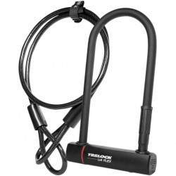 Trelock LOCK U4 FLEX* U4 230mm Lock and Flex Cable Sold Secure Silver Trelock LOCK U4 FLEX* U4 230mm Lock and Flex Cable Sold Secure Silver