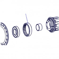 DT Swiss External screw thread ring nut M34 x 1 mm, for 3-pawl hubs, steel