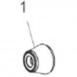 DT Swiss Rear axle end spacer for 340 hub 135 mm Shimano left side DT Swiss Rear axle end spacer for 340 hub 135 mm Shimano left side